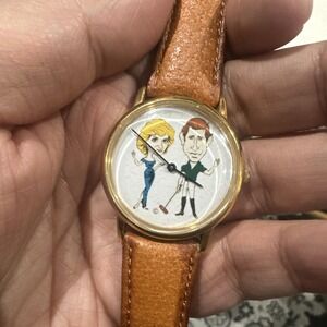 VTG Princess Diana Prince Charles 34mm Quartz Watch Mens Need Servcng Workn Slow